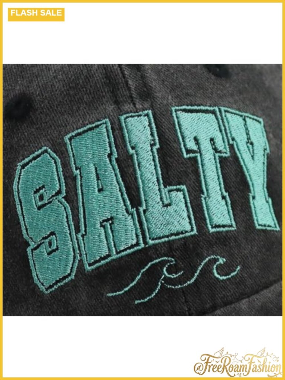 Embroidered Cotton Adjustable Baseball Cap Funny Beach Hat - Picture 4 of 6